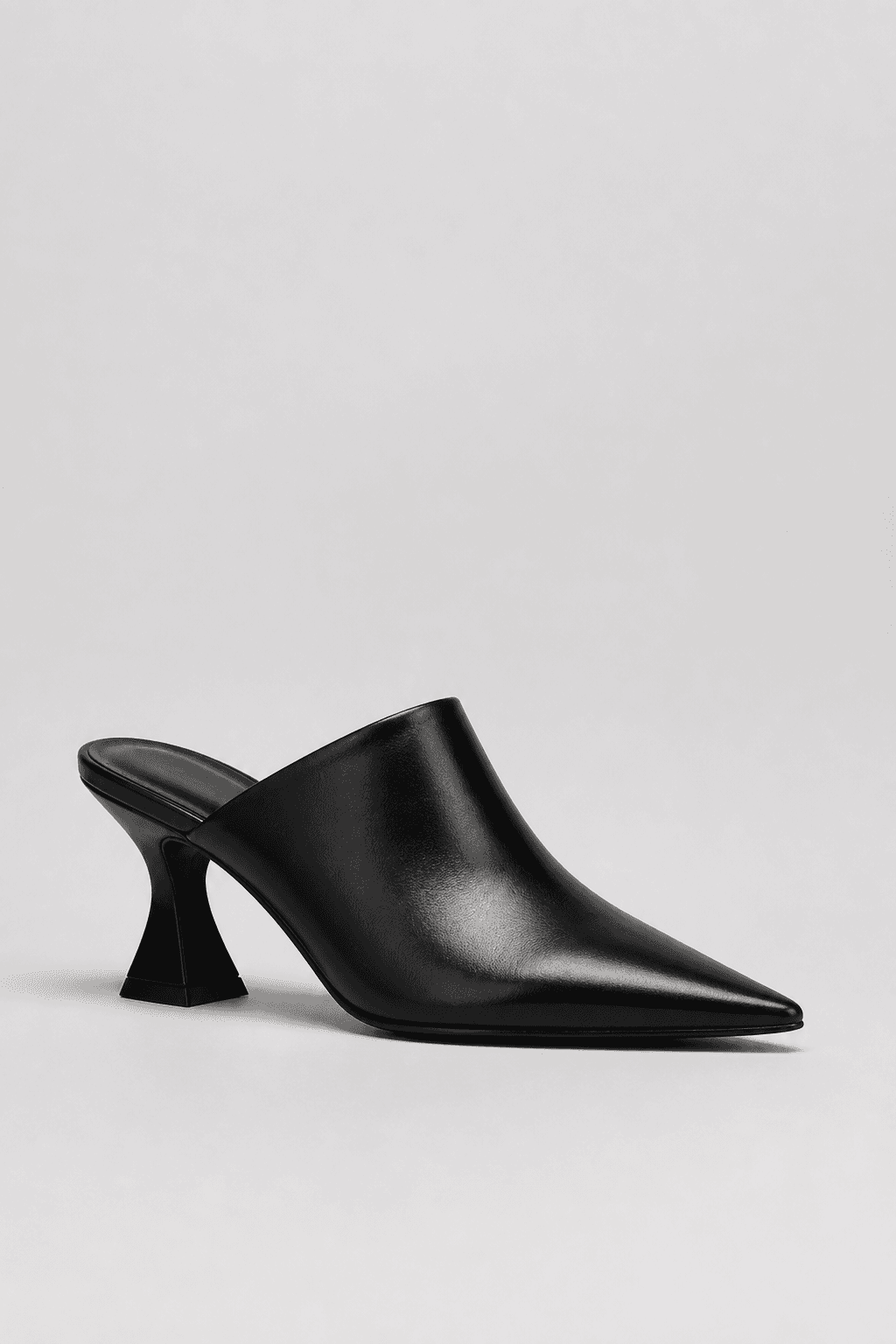 Sculptural Heeled Mule